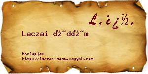 Laczai Ádám névjegykártya