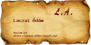 Laczai Ádám névjegykártya